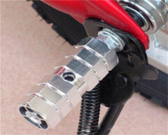 Bicycle Aluminum Alloy Hexagonal Column Foot Bike Rockets Foot Pole Pair