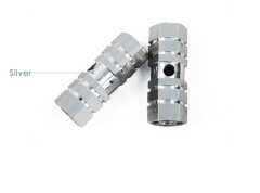 Bicycle Aluminum Alloy Hexagonal Column Foot Bike Rockets Foot Pole Pair