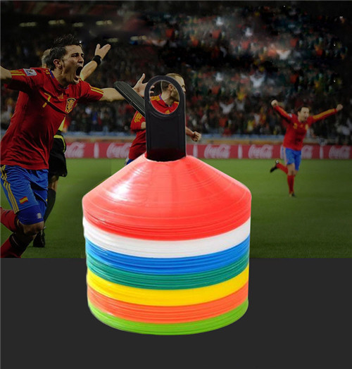 Round Mouth Logo Disc Football Training Barrier Cone Football Obstacles Football Training Equipment