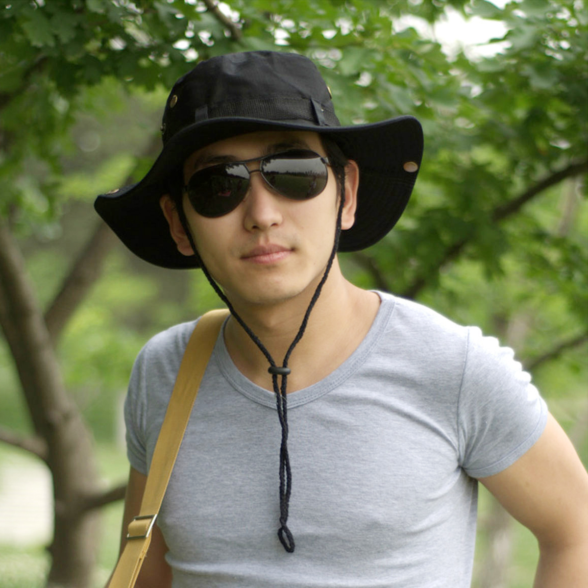 Men's Sun Hat Summer Fisherman Hat Mountain Hat Sunscreen Cap Outdoor Jungle Cap
