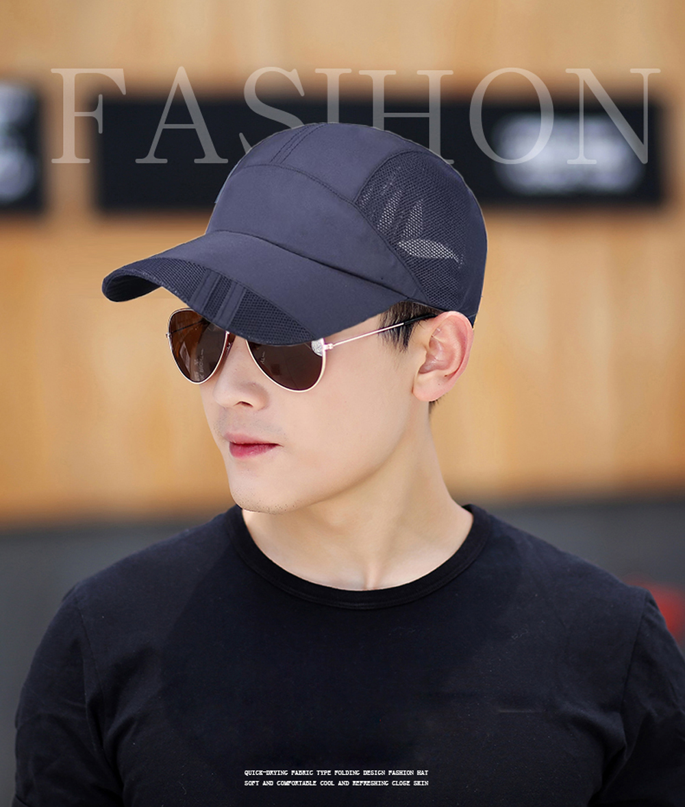 Summer Quick-drying Men Cap Female Summer Outdoor Sports Hat Baseball Cap Gauze Breathable Cap