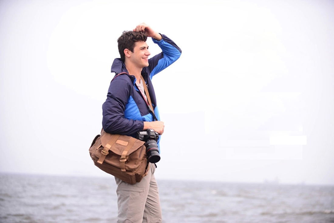SLR Single Shoulder Camera Bag Canvas Waterproof Camera Bag Shockproof  Leisure Travel Bag