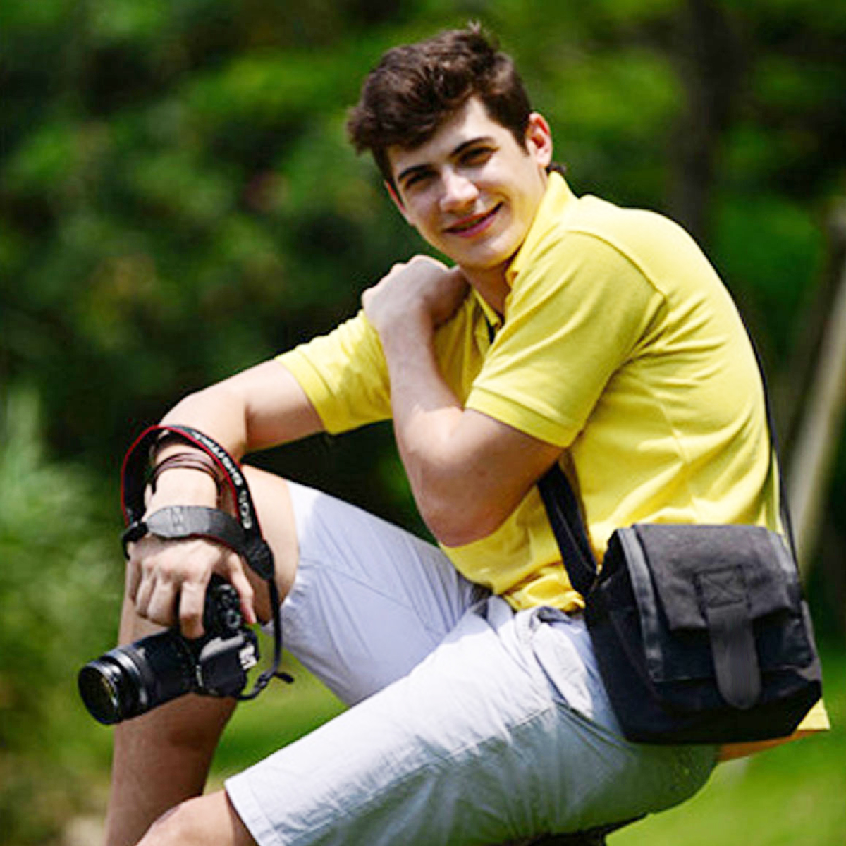 SLR Machine Set Camera Bag Micro Single Camera Bag Digital Single Shoulder Canvas Small Portable Bag