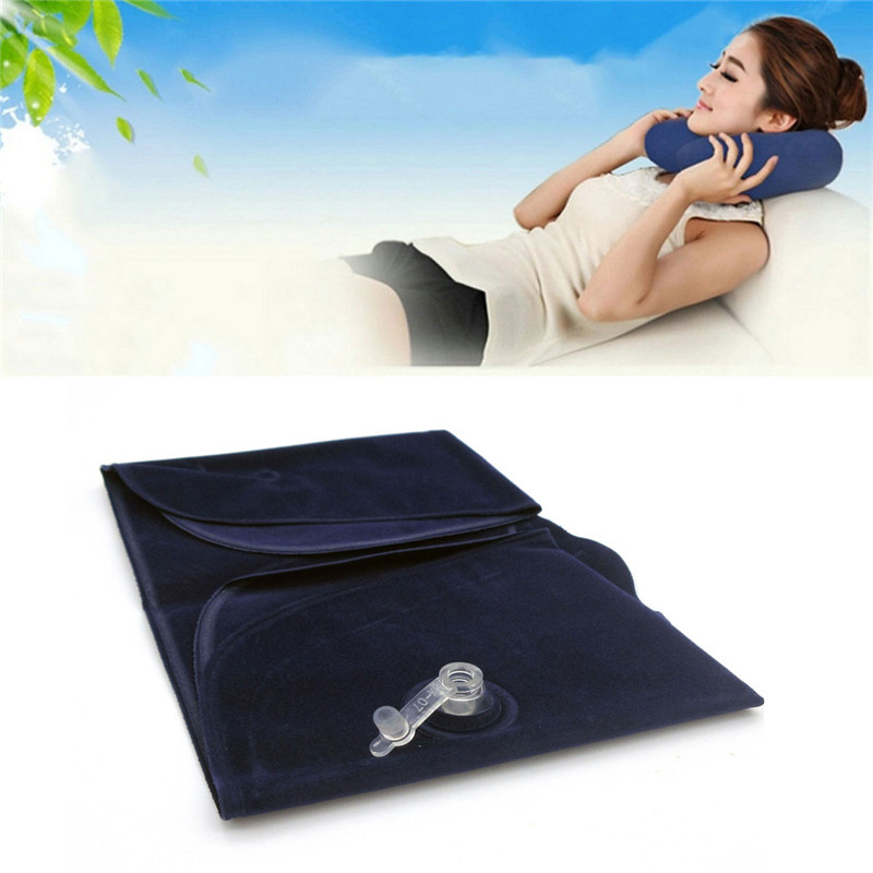U Neck Pillow Travel Pillow Flight Car Pillow Inflatable Rest Inflatable Pillow Flocking
