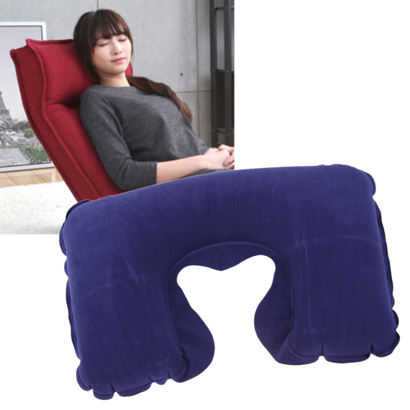 U Neck Pillow Travel Pillow Flight Car Pillow Inflatable Rest Inflatable Pillow Flocking