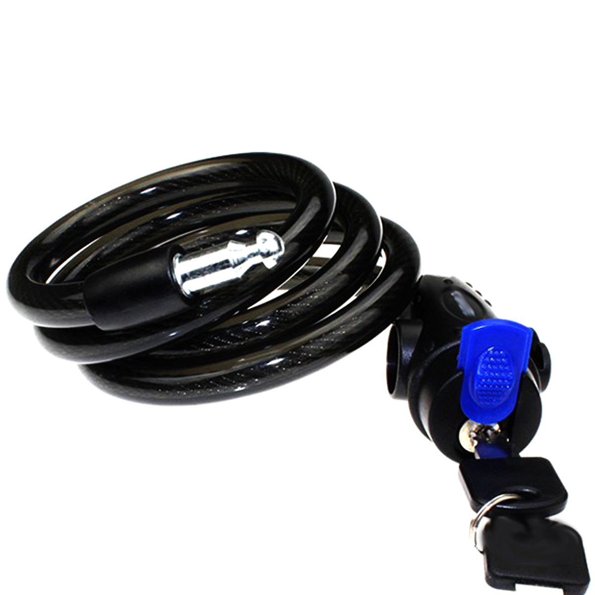 Bicycle Mountain Bike Lock Anti-theft Ring Wire Rope Lock Security Lock Steel Spiral  Bicycle Lock