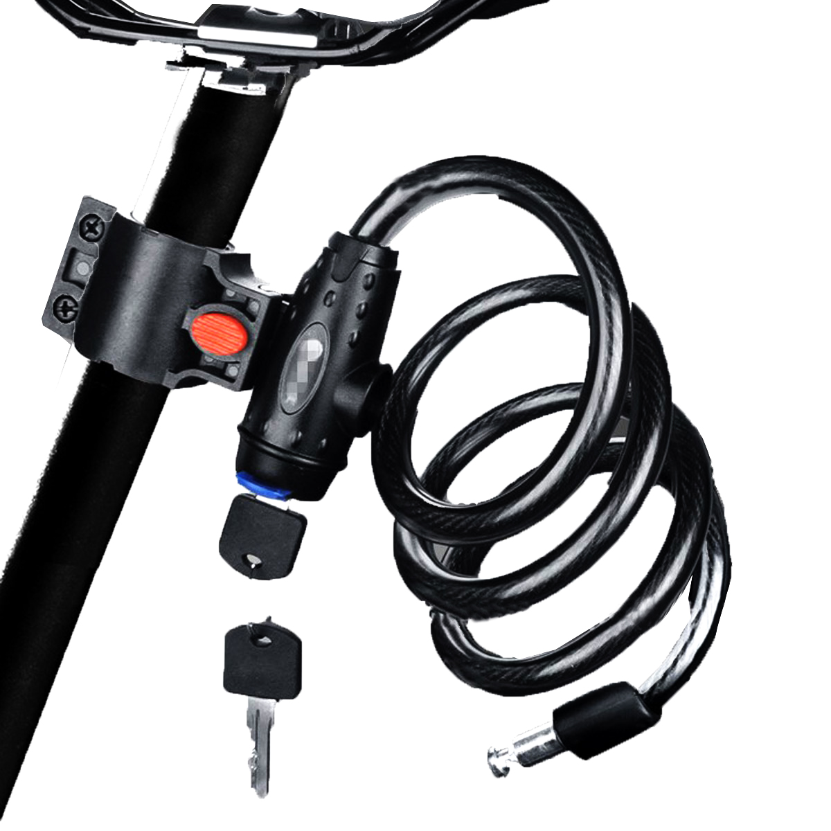 Bicycle Mountain Bike Lock Anti-theft Ring Wire Rope Lock Security Lock Steel Spiral  Bicycle Lock
