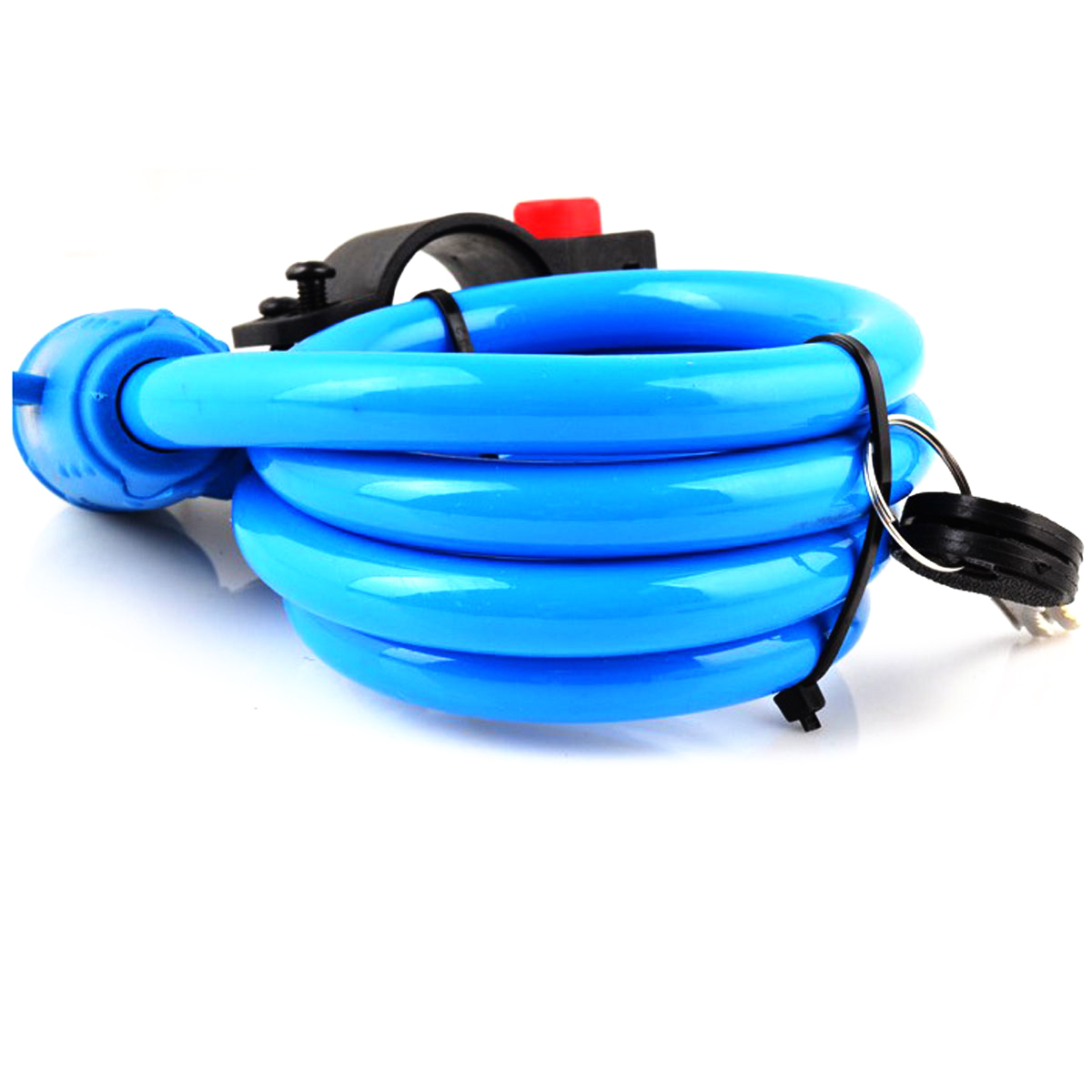 Bicycle Mountain Bike Lock Anti-theft Ring Wire Rope Lock Security Lock Steel Spiral  Bicycle Lock