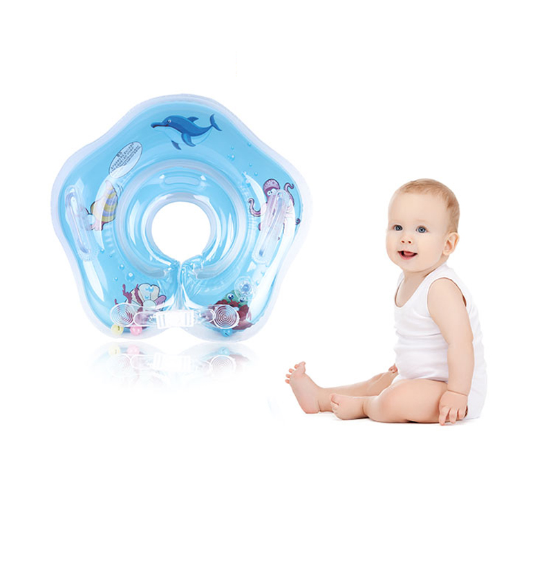 Swim Ring Baby Baby Collar Inflatable Soft Collar Can Take Back Dual Airbags