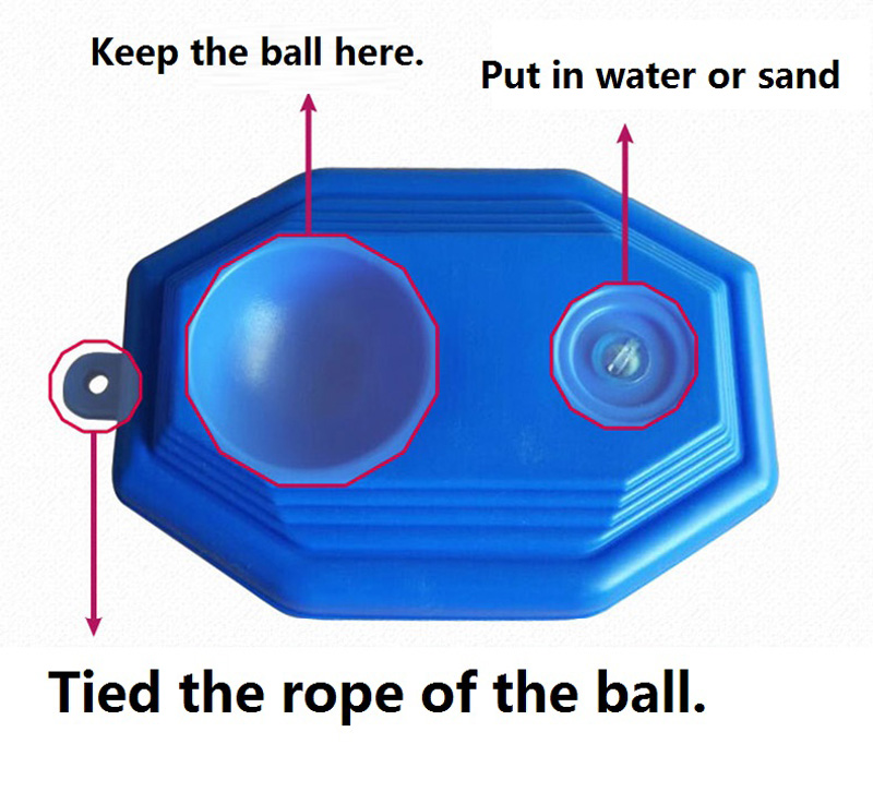 Pro's Pro Tennis Ball Trainer Set Training Equipment Plastic Pedestal for Tennis Ball