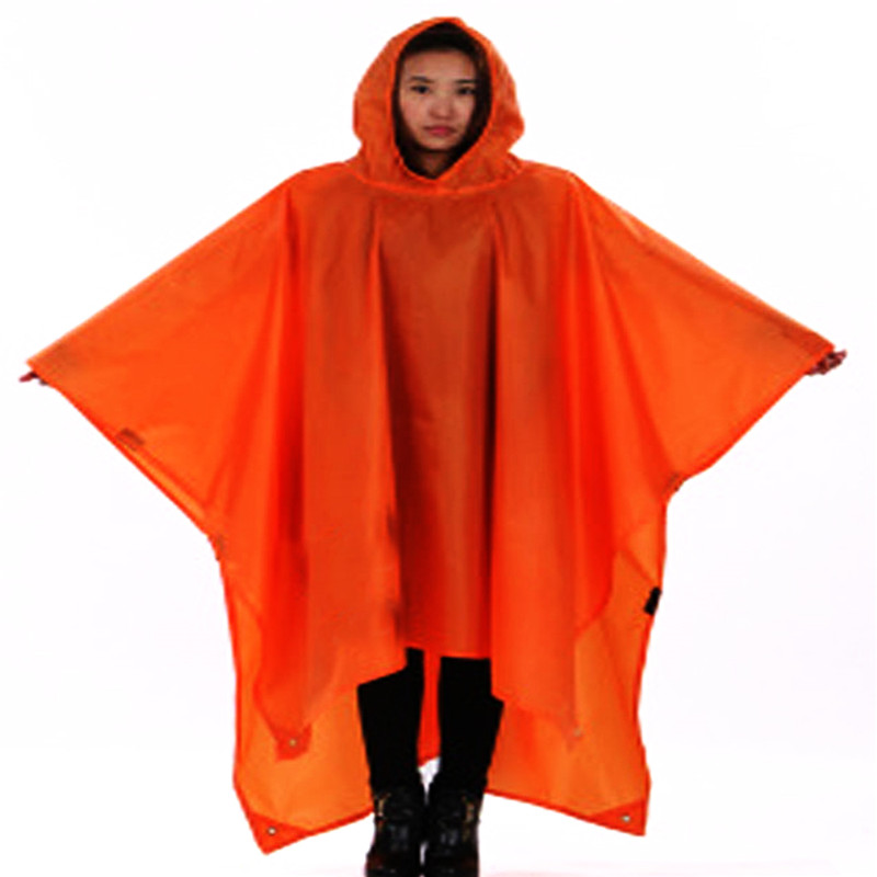 Outdoor Climbing Cycling Rain Cover Triple Backpack Climbing Raincoat Poncho Waterproof Camping Tent