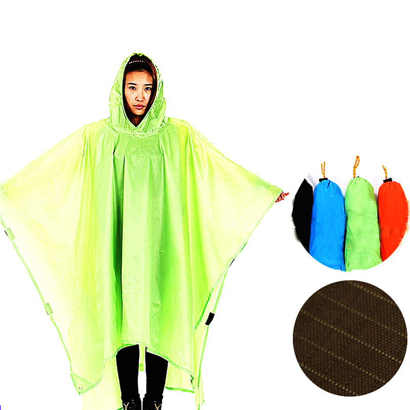 Outdoor Climbing Cycling Rain Cover Triple Backpack Climbing Raincoat Poncho Waterproof Camping Tent