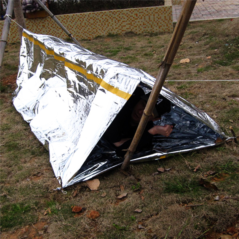 Camping Emergency Tent Blanket First Aid Survival Rescue Curtain Tent Tools Outdoor Hiking Kits