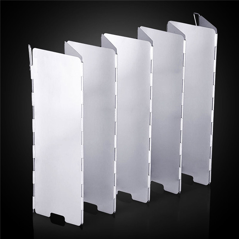 Gas Stove windproof Foldable Stove Folding screen Alloy Windshield For Camping Outdoor Picnic
