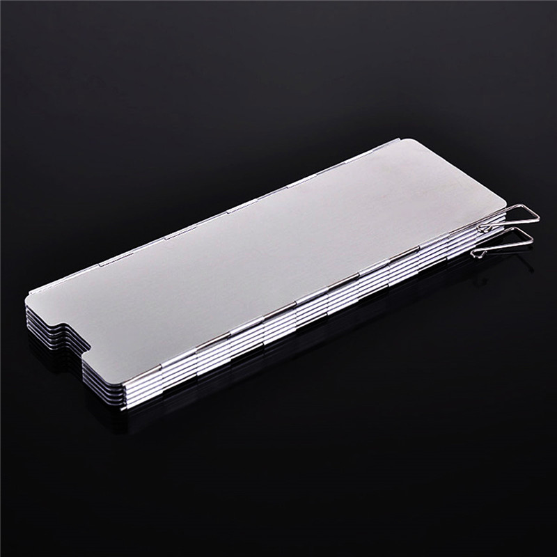 Gas Stove windproof Foldable Stove Folding screen Alloy Windshield For Camping Outdoor Picnic