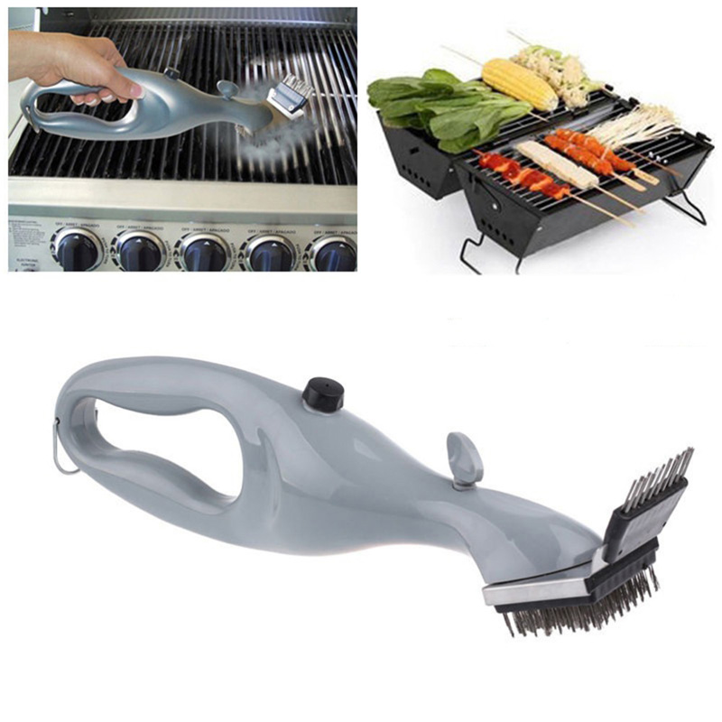 Steel BBQ Cleaning Brush Churrasco Barbecue Grill Cleaner with Power of Steam Cooking Tools