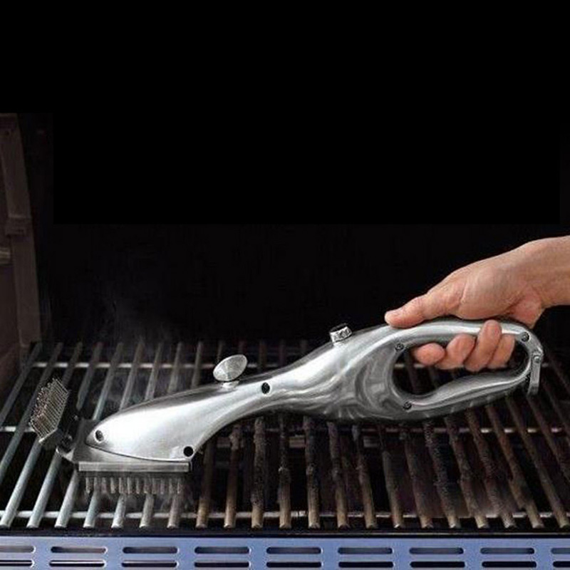 Steel BBQ Cleaning Brush Churrasco Barbecue Grill Cleaner with Power of Steam Cooking Tools