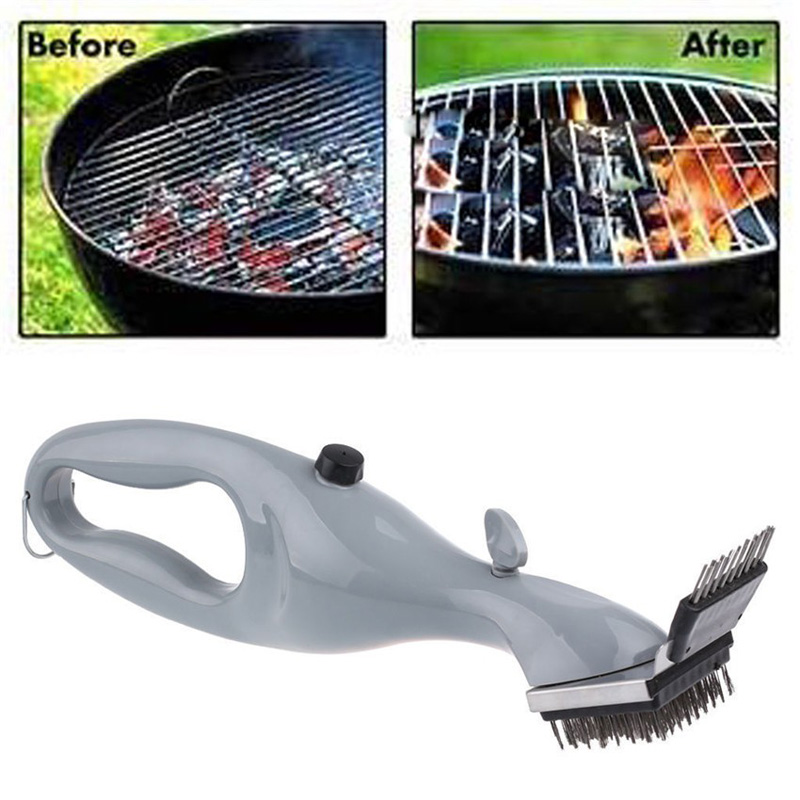 Steel BBQ Cleaning Brush Churrasco Barbecue Grill Cleaner with Power of Steam Cooking Tools
