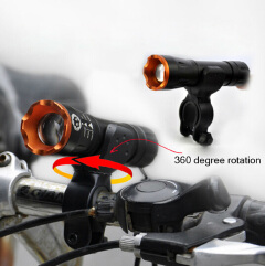 Bike Flashlight LED Torch Mount Clip 360 Degree Rotation Cycling Clip Clamp Bicycle Light Holder