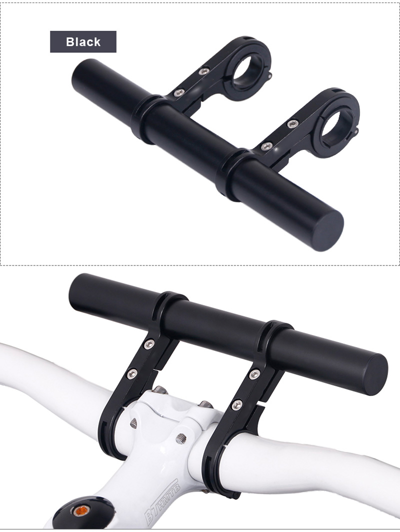 Bicycle Handlebar Extention Extender Bike Bicycle Mount Headlight Flashlight Lamp Phone GPS Holder