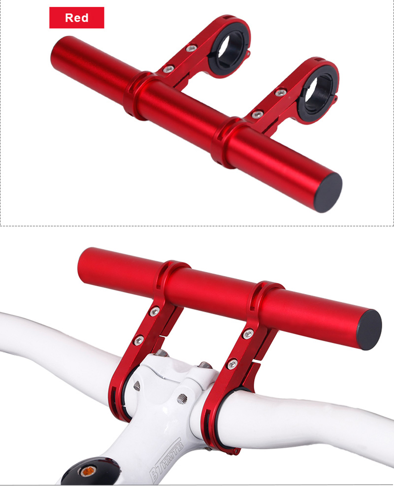 Bicycle Handlebar Extention Extender Bike Bicycle Mount Headlight Flashlight Lamp Phone GPS Holder