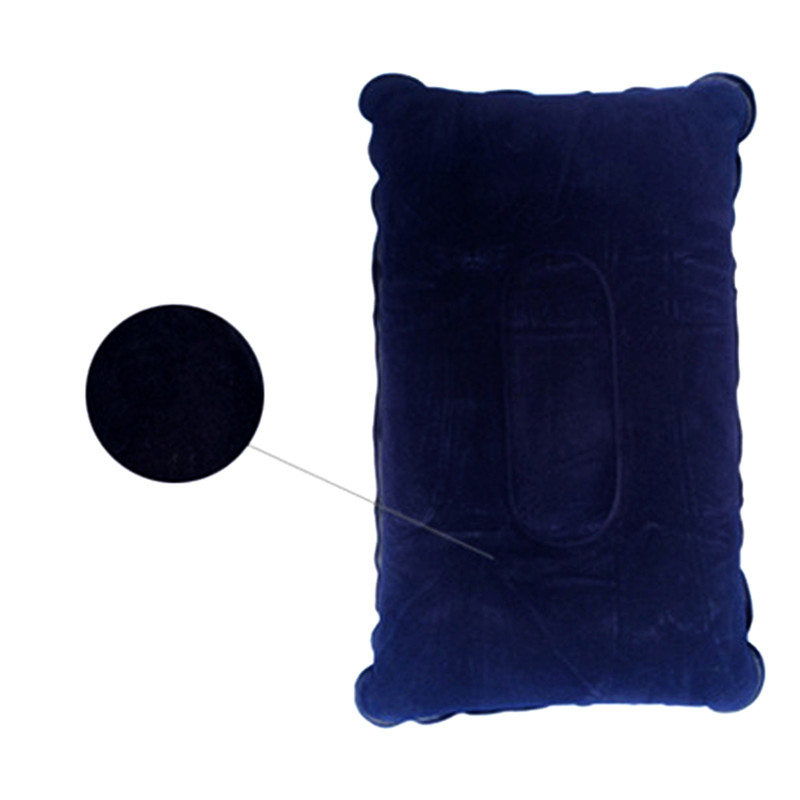 Outdoor Camping Pillow Air Inflatable Pillows Ultralight Folding Pillow Flocking Cushion