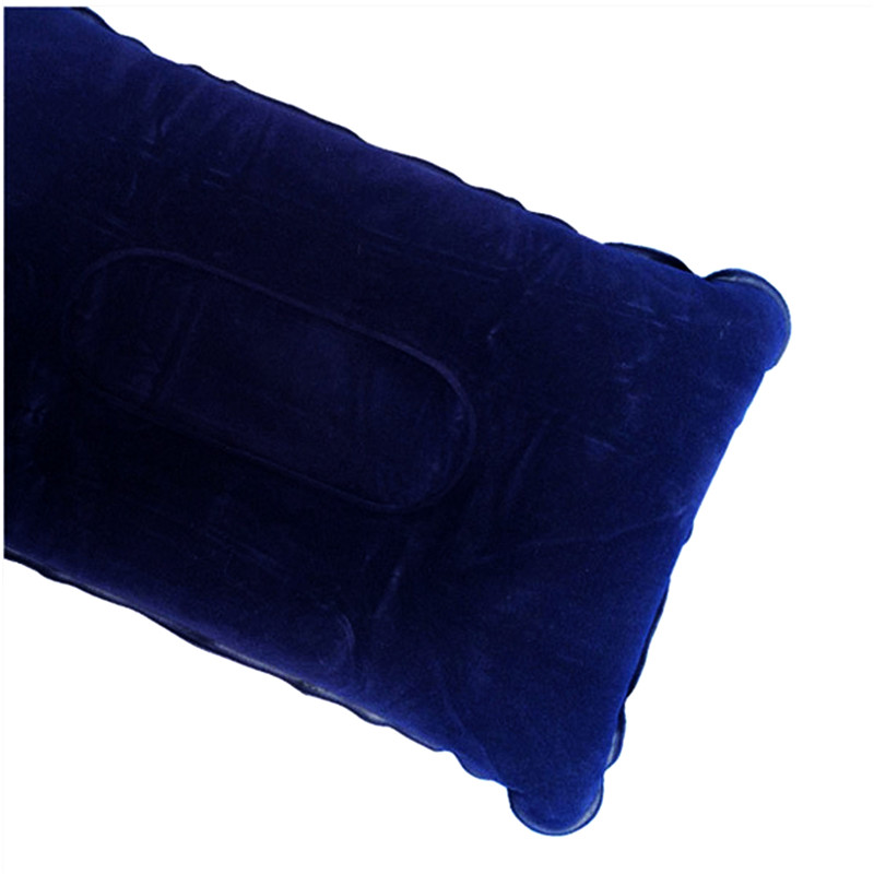 Outdoor Camping Pillow Air Inflatable Pillows Ultralight Folding Pillow Flocking Cushion