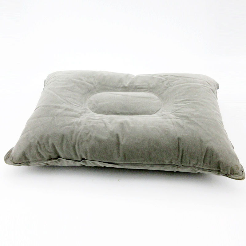 Outdoor Camping Pillow Air Inflatable Pillows Ultralight Folding Pillow Flocking Cushion