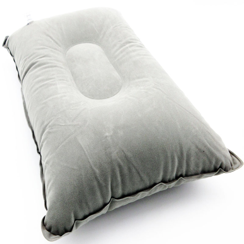 Outdoor Camping Pillow Air Inflatable Pillows Ultralight Folding Pillow Flocking Cushion