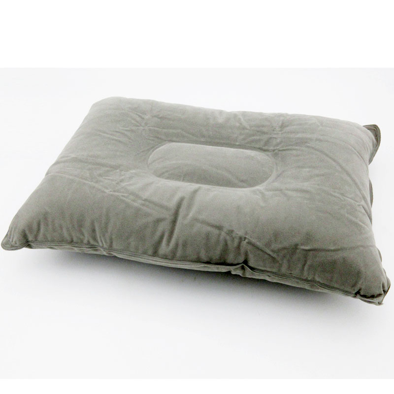 Outdoor Camping Pillow Air Inflatable Pillows Ultralight Folding Pillow Flocking Cushion