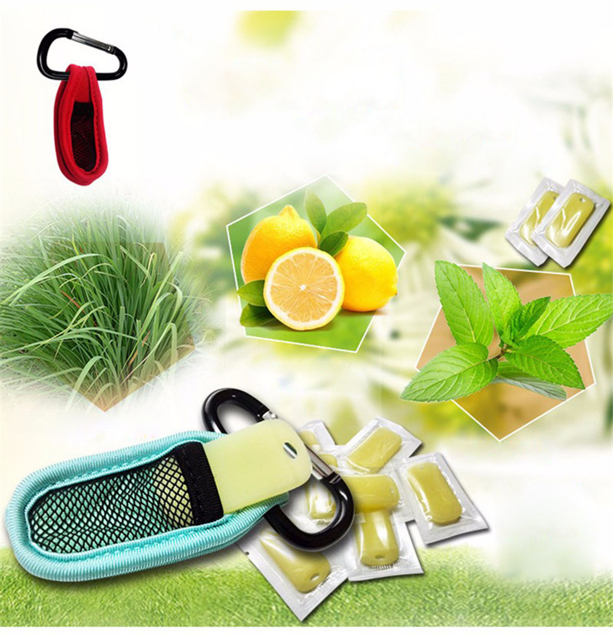 Summer Mosquito Repellent Buckle Repellent Clip Key Ring Anti Mosquito Bug Keychain