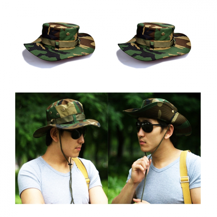 Men's Sun Hat Summer Fisherman Hat Mountain Hat Sunscreen Cap Outdoor Jungle Cap