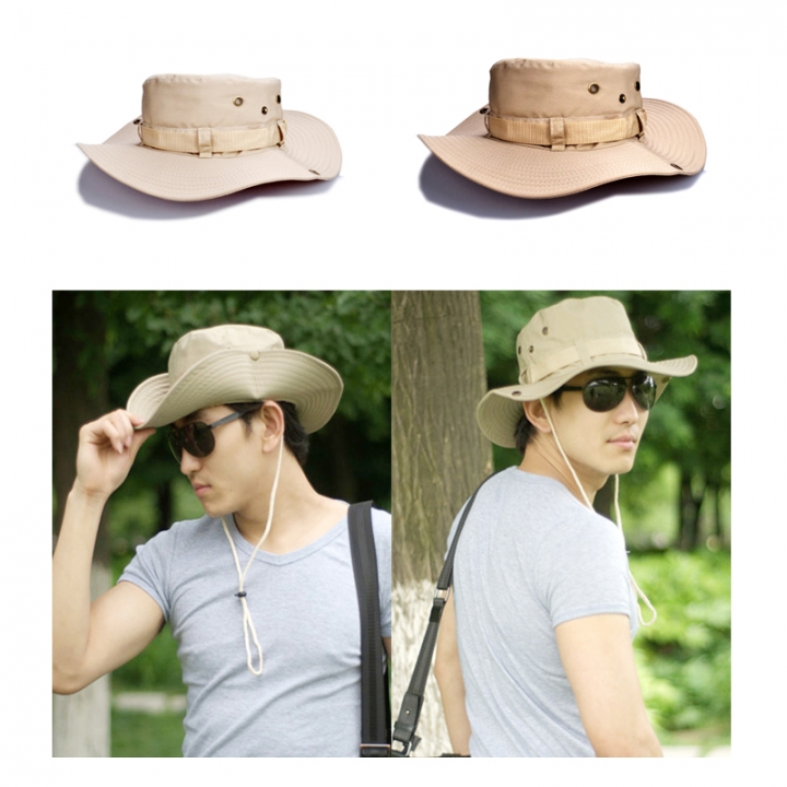 Men's Sun Hat Summer Fisherman Hat Mountain Hat Sunscreen Cap Outdoor Jungle Cap