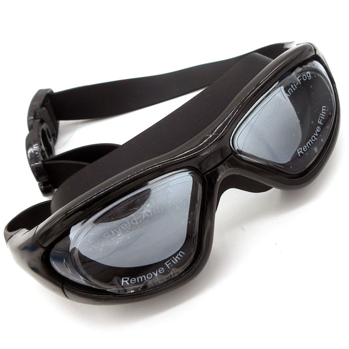 Waterproof Anti-Fog Large Frame Electroplating Flat Swimming Eyewear for Adult Men Or Women