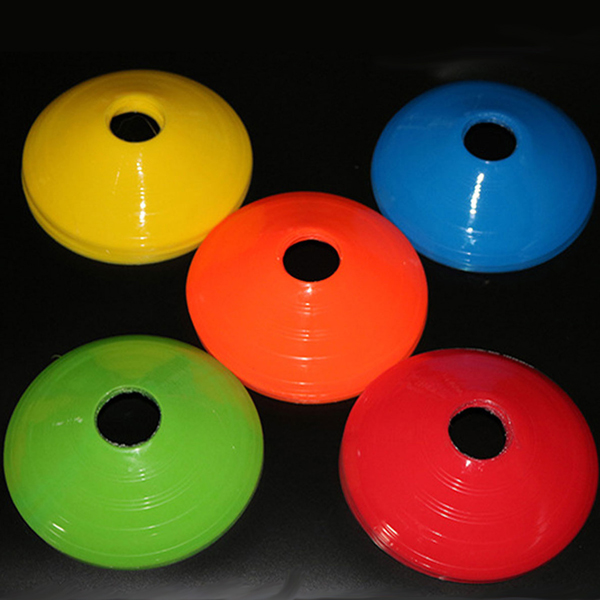 Round Mouth Logo Disc Football Training Barrier Cone Football Obstacles Football Training Equipment