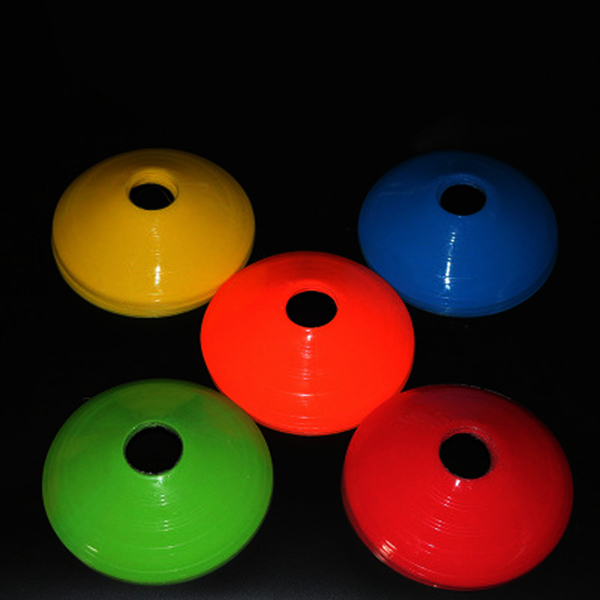Round Mouth Logo Disc Football Training Barrier Cone Football Obstacles Football Training Equipment