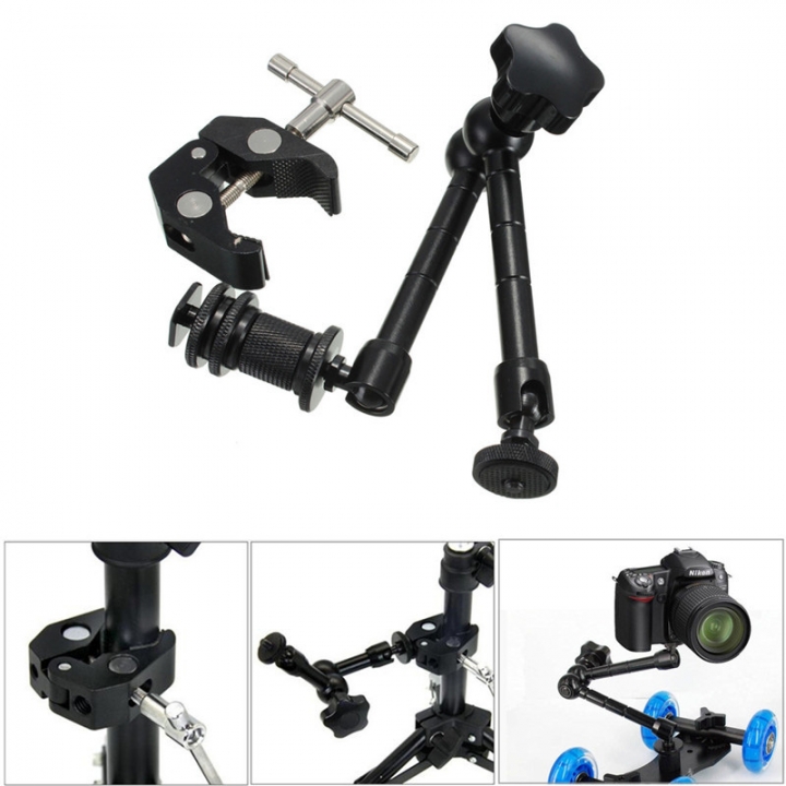 Crab Pliers Clip Super Clamp for DSLR Rig LCD Monitor Studio Light Magic Arm Camera