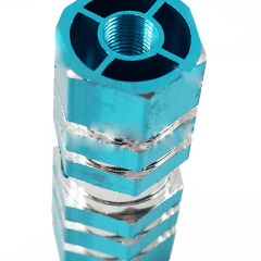 Bicycle Aluminum Alloy Hexagonal Column Foot Bike Rockets Foot Pole Pair