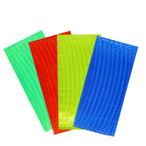 Bike Reflective Sticker Wheel Decals Reflective Tire Applique Tape Safety Stickers