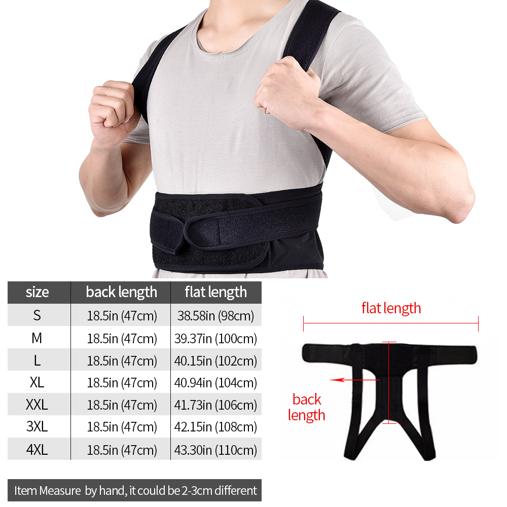 New Back Waist Posture Corrector Adult Correction Belt Waist Trainer Shoulder Lumbar Brace