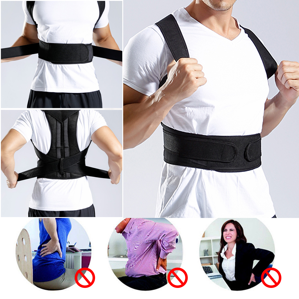 New Back Waist Posture Corrector Adult Correction Belt Waist Trainer Shoulder Lumbar Brace
