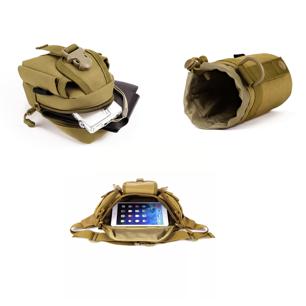 Outdoor Camping Mountaineering Bag Waterproof Hiking Fishing Sport Combination Waist Bags
