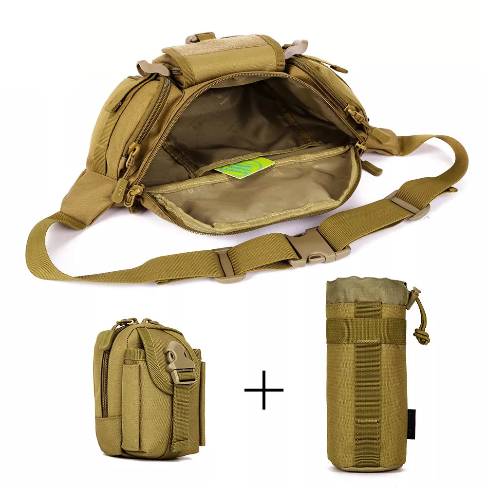 Outdoor Camping Mountaineering Bag Waterproof Hiking Fishing Sport Combination Waist Bags