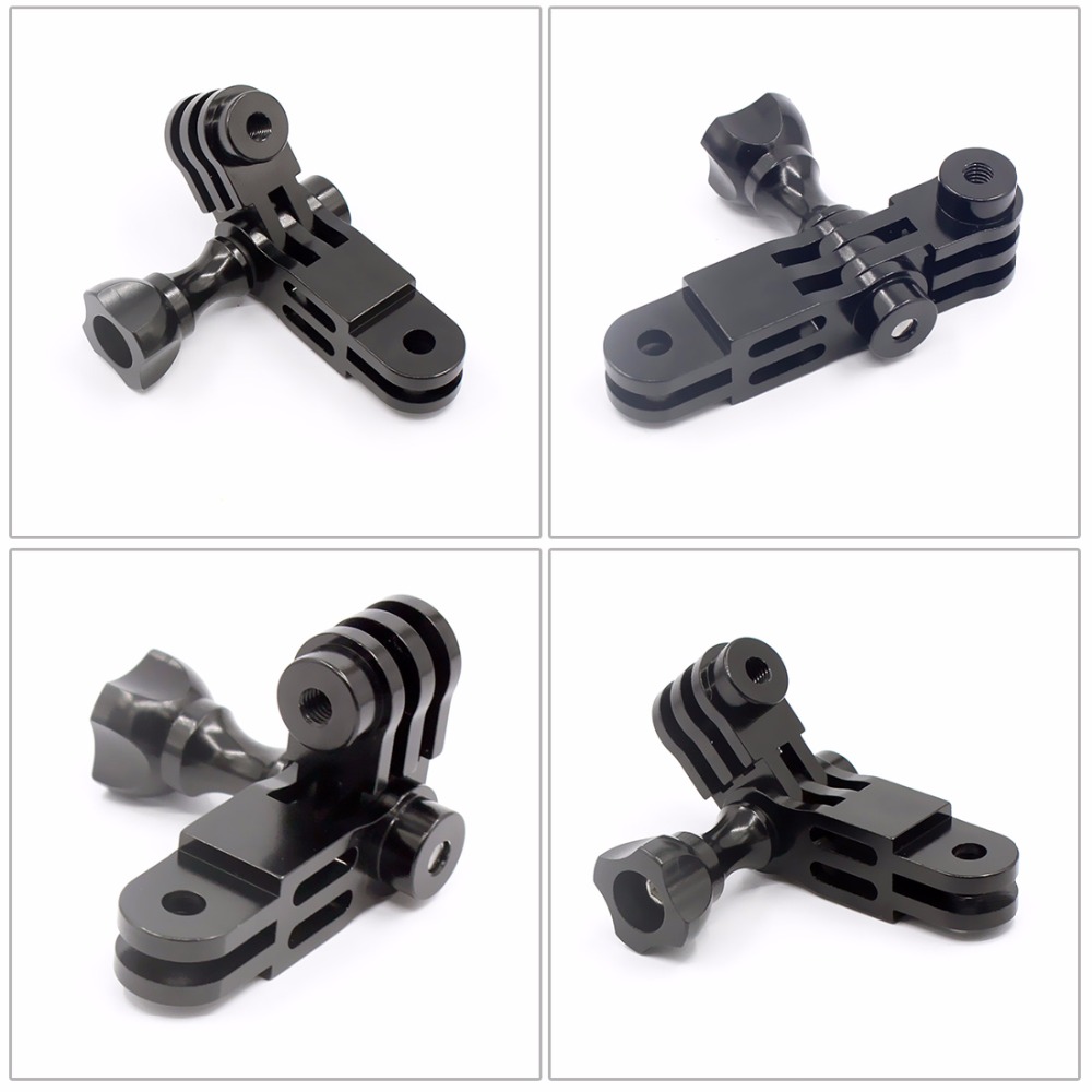 Outdoor CNC Aluminum Three-Way Pivot Arm Mount Adapter for Camera