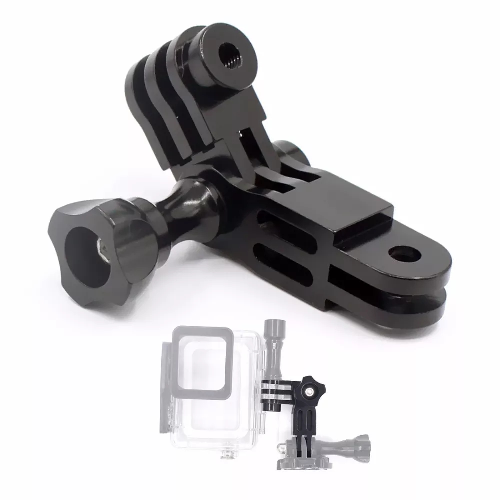 Outdoor CNC Aluminum Three-Way Pivot Arm Mount Adapter for Camera