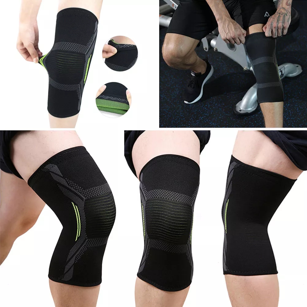 1PC Breathable Knee Guard Safety Fitness Elbow Knee Pad Support Silicone Anti Slip Protector Elastic Running Cycling Brace Pad