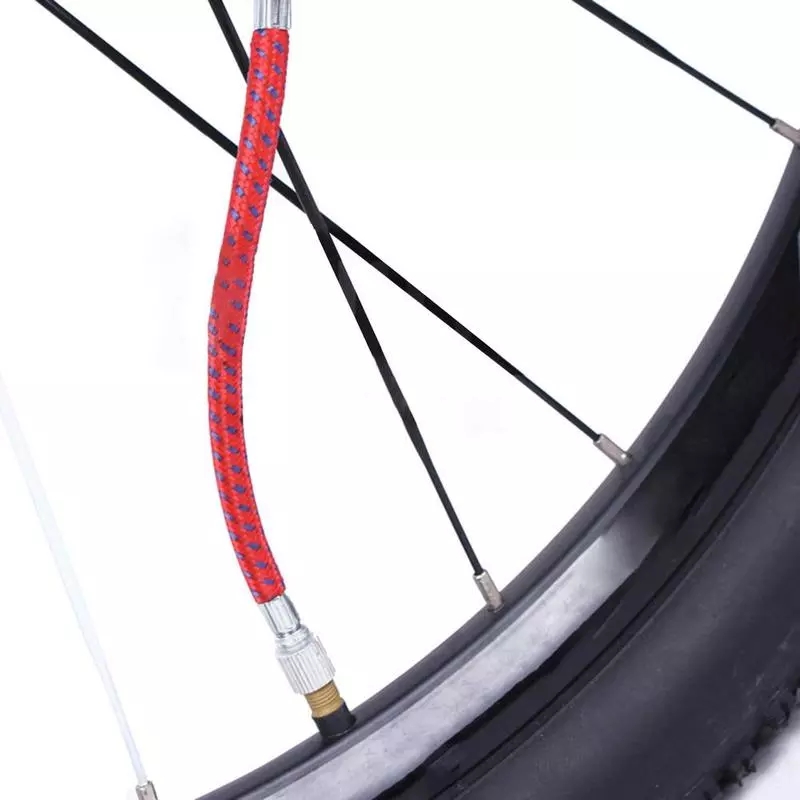 New 1PC Portable Bicycle Bike Tire Hand Air Pump Inflator Pump Extension Hose