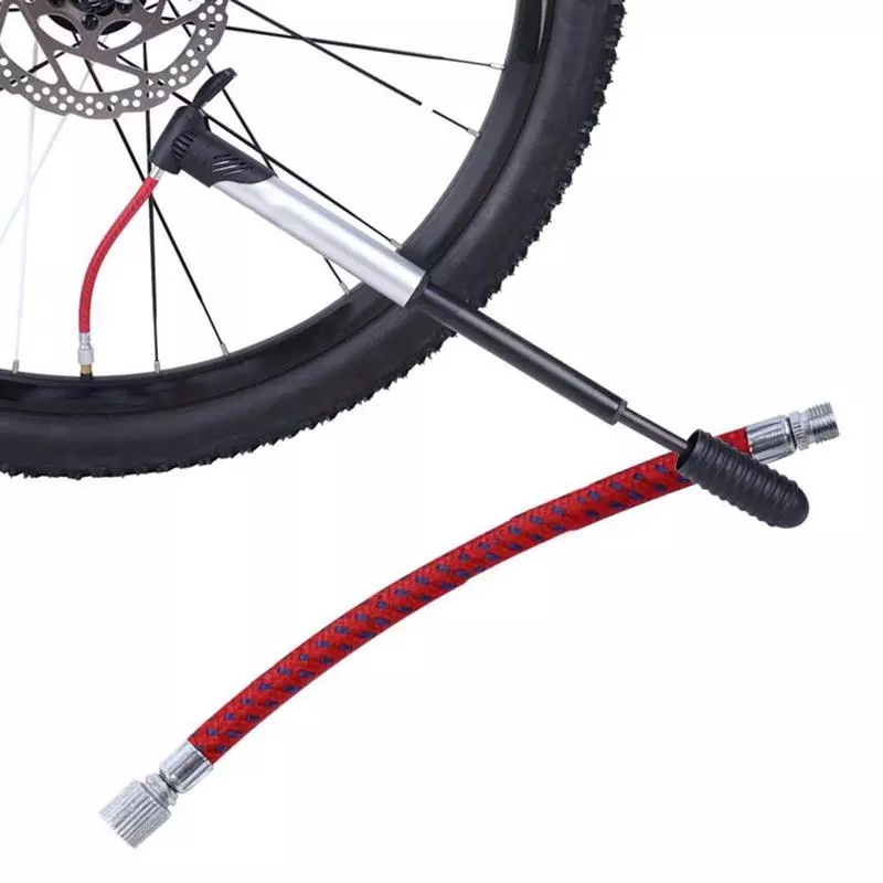 New 1PC Portable Bicycle Bike Tire Hand Air Pump Inflator Pump Extension Hose