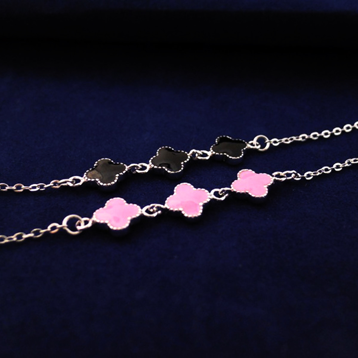 Sterling Silver Clover Silver Bracelet Women Fashion Fine High Quality Jewelry European Style