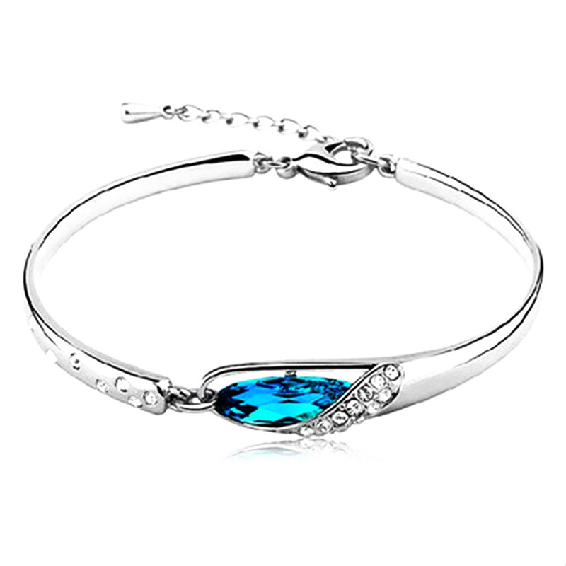 2017 New Arrival High Quality Austria Crystal 925 Sterling Silver Ladies Bracelets Jewelry